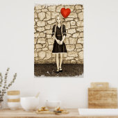 Poster Amour vintage (Cuisine)