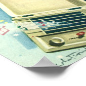 Poster Amour vintage et romance, Danse de Noël (Coin)