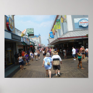 Poster Amour vrai dans la ville d'océan, le Maryland