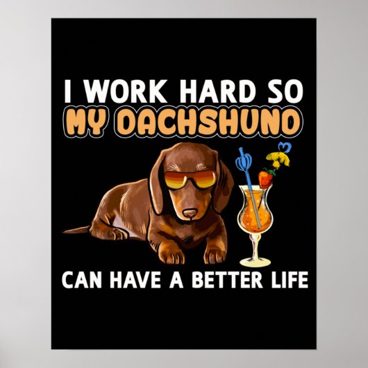 Poster Amoureux Dachshund (Devant)