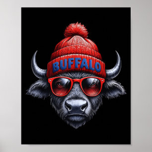 Poster Amoureux de Buffalo pour hommes femmes tout-petit