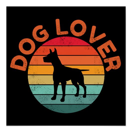 POSTER AMOUREUX DE CHIEN (Devant)