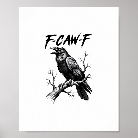 Poster Amoureux de corbeau F Caw F Mème Style Classique (Devant)