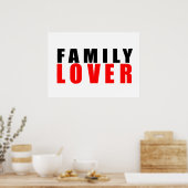 Poster Amoureux de famille (Cuisine)