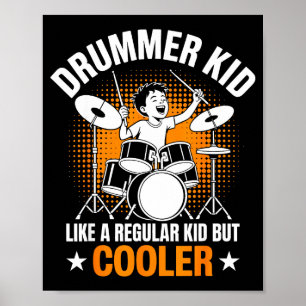Poster Amoureux de la batterie Batterie Enfant batteur pe