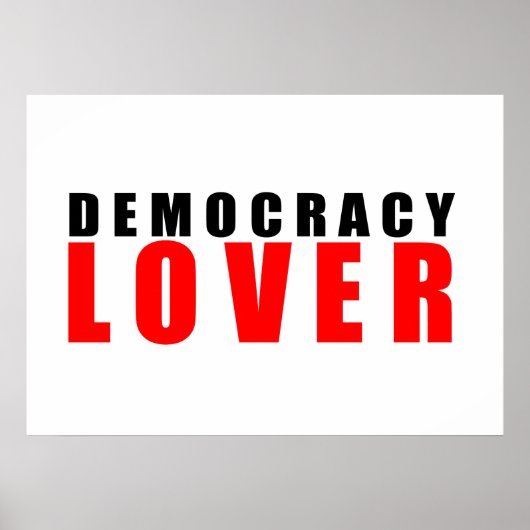 Poster Amoureux de la démocratie (Devant)