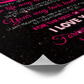 Poster Amoureux de la fille | À ma fille amour maman (Coin)