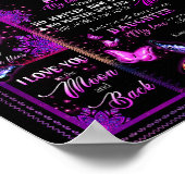 Poster Amoureux de la fille | À ma fille amour maman (Coin)