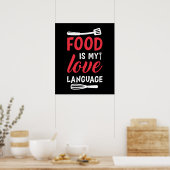 Poster amoureux de la gastronomie (Cuisine)