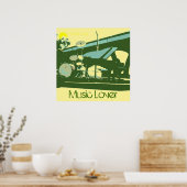 Poster Amoureux de la musique (Cuisine)