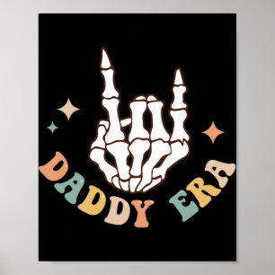Poster Amoureux de l'ère de mon papa Groovy Rétro Papa Fa