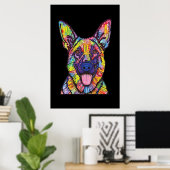 Poster Amoureux de les chiens bergers allemands (Bureau à domicile)