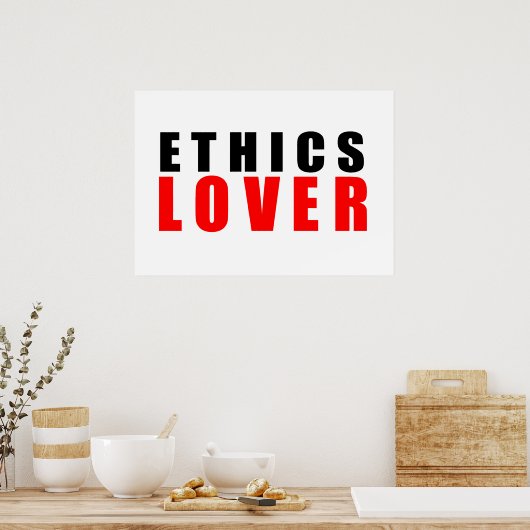 Poster Amoureux de l'éthique (Cuisine)