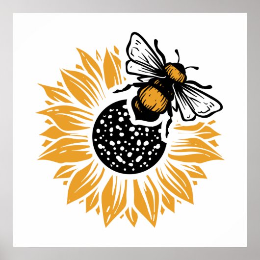 Poster amoureux de l'insecte des abeilles (Devant)