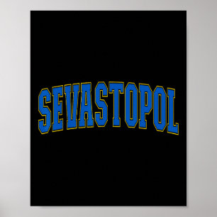 Poster Amoureux de l'Ukraine Patriotique Fier Sévastopol