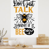 Poster amoureux des abeilles (Cuisine)