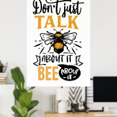 Poster amoureux des abeilles (Bureau à domicile)