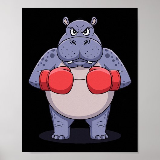 Poster Amoureux des animaux Boxing Match Sport Boxer 2 (Devant)