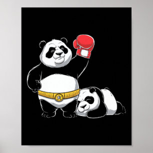 Poster Amoureux des animaux Boxing Match Sport Fighter Bo