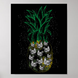 Poster Amoureux des animaux de la ferme de poulets Cadeau