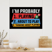 Poster amoureux des billards (Cuisine)