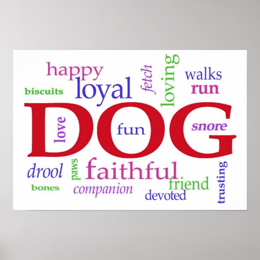 Poster Amoureux des chiens (Devant)