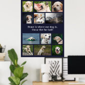 Poster Amoureux des chiens 12 Photos La maison est là où (Bureau à domicile)