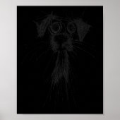 Poster Amoureux des chiens Abstrait Scribble Art mignon C (Devant)
