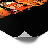 Poster Amoureux des chiens Automne Café Citrouille Épice  (Coin)