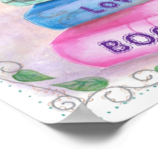 Poster Amoureux des livres (Coin)