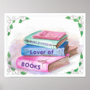 Poster Amoureux des livres