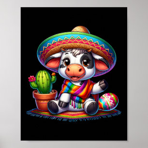 Poster Amoureux Des Vaches De Vache Drôle Agriculteur Cin