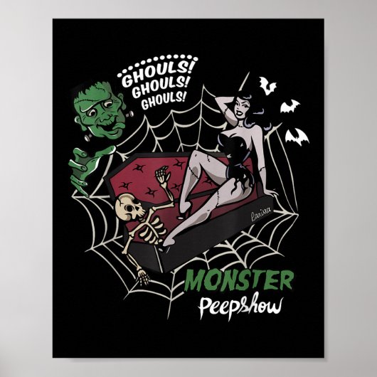 Poster Amoureux drôles de monstre de Frankenstein Comment (Devant)
