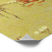 Poster Amoureux parasol vintage plage  (Coin)