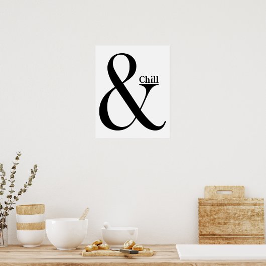 Poster Ampersand Chill (Cuisine)