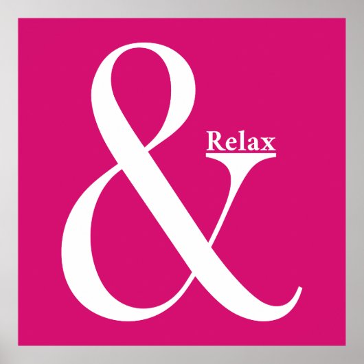 Poster Ampersand Et Relax (Devant)