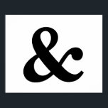 Poster Ampersand Frameable 8" x 10"<br><div class="desc">Ce symbole populaire, l'esperluette, fait une déclaration audacieuse et à la mode pour votre maison ou mur de bureau. Personnalisez les couleurs pour mettre en valeur votre décor. Ajoutez un cadre pour un look haut de gamme.</div>