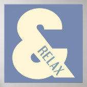 Poster Ampersand Relax Minimalist (Devant)