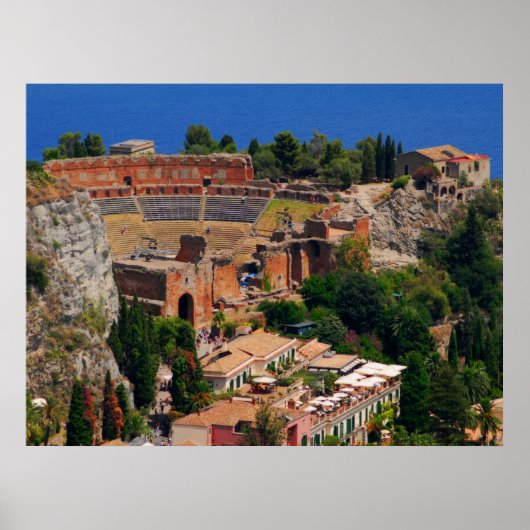 Poster amphithéâtre de Taormina 3 (Devant)