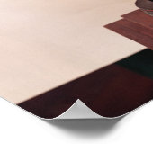 Poster Amphora à silhouette rouge (Coin)