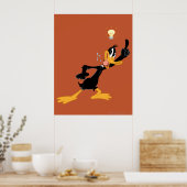 Poster Ampoule au-dessus de la tête de DAFFY DUCK™ (Cuisine)