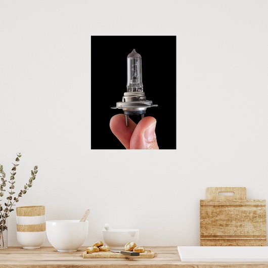 Poster Ampoule halogène (Cuisine)