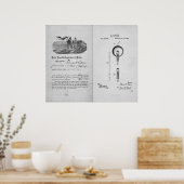 Poster Ampoule incandescente par Thomas Edison Patent (Cuisine)