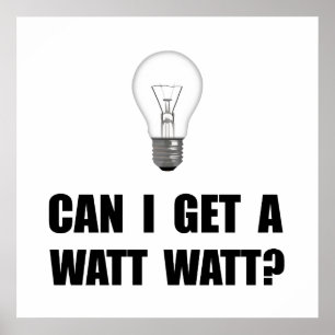 Poster Ampoule Watt Watt