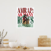 Poster AMRAP Fun Christmas Version des conditions de cond (Cuisine)