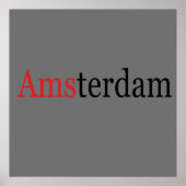Poster Amsterdam (Devant)