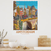 Poster Amsterdam (Keuken)