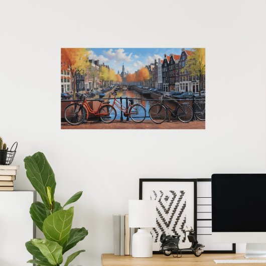 Poster Amsterdam (Bureau à domicile)