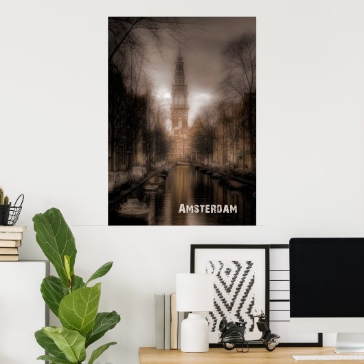 Poster Amsterdam 01B (Bureau à domicile)