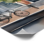 Poster Amsterdam aquarelle (Coin)